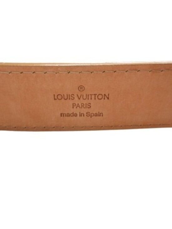 Louis Vuitton Ceinture Jeans Belt Leather 80 32 Beige Brown main image 6
